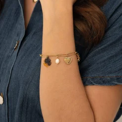 Bracelet Helios acier doré or