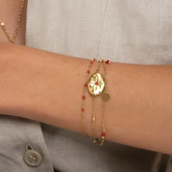 Bracelet Hestia acier doré or