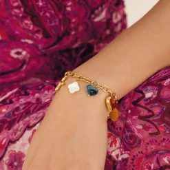Bracelet kapri acier doré or