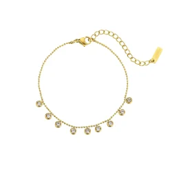 Bracelet Lénie acier doré or