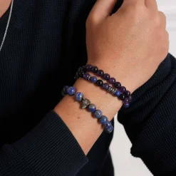 Bracelet Lucas bleu pierres naturelles