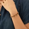 Bracelet Maille Dolceta acier doré or