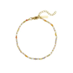 Bracelet Malia Multicolore acier doré or