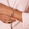 Bracelet multi rangs Cassandre acier doré or