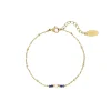 Bracelet Nata pierres et nacre acier doré or