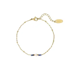 Bracelet Nata pierres et nacre acier doré or