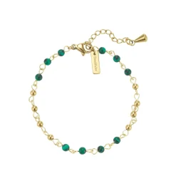 Bracelet Olga pierres acier doré or