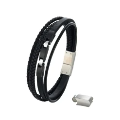 Bracelet Paul acier noir