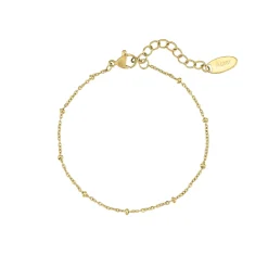 Bracelet Perline acier doré or
