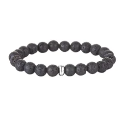 Bracelet Pierres de lave 8mn