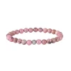 Bracelet Pierres Rhodonite rose 6mn