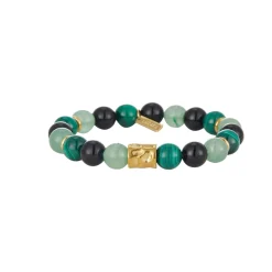 Bracelet Pépite vert pierres naturelles