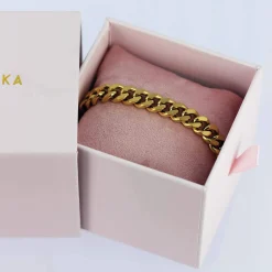 Bracelet Raphael acier doré or
