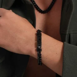 Bracelet Raphael acier noir