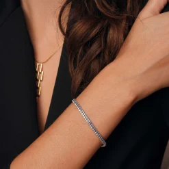 Bracelet Riviera strass blanc