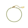 Bracelet Riviera strass vert