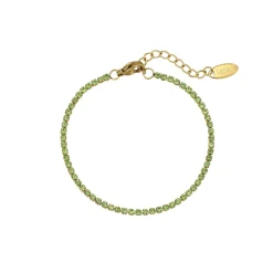 Bracelet Riviera strass vert