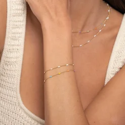 Bracelet Rosaire multicolores