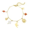 Bracelet Samoa acier doré or