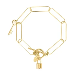 Bracelet Secret acier doré or