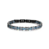 Bracelet Seville acier bleu