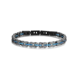 Bracelet Seville acier bleu