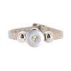 Bracelet Snap Léa beige