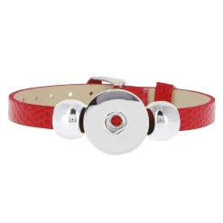 Bracelet Snap Léa rouge