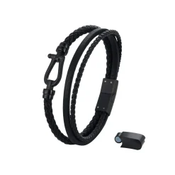 Bracelet Soan acier noir