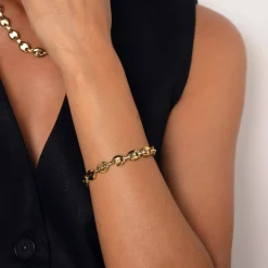 Bracelet Yako acier doré or