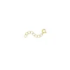 Chaine d'ajustement 3cm acier doré or
