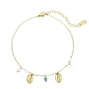 Chaine de cheville coquillage