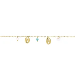 Chaine de cheville coquillage