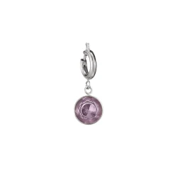 Charm acier Rose