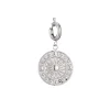 Charm acier rose des vents