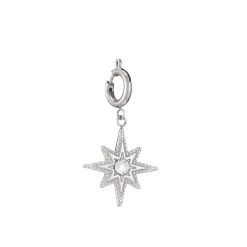 Charm acier Soleil et zircon