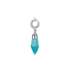 Charm acier Turquoise
