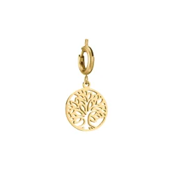 Charm Arbre de vie acier doré or