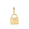 Charm Cadenas acier doré