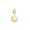Charm Coquillage acier doré or