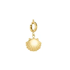 Charm Coquillage acier doré or