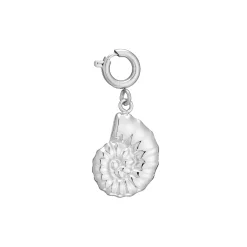 Charm Escargot  acier argenté