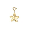 Charm Floria acier doré or