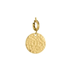 Charm Médaille acier doré or