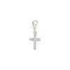 Charm métal Croix strass