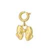 Charm Noeud  acier doré or