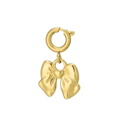 Charm Noeud  acier doré or