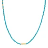 Collier Amour Howlite bleu