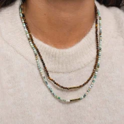 Collier Amour Oeil du tigre