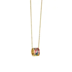 Collier Art H1 acier doré or